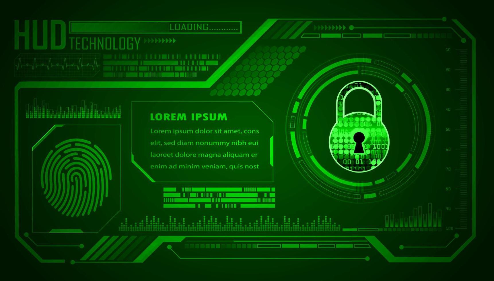 Modern HUD Technology Background vector