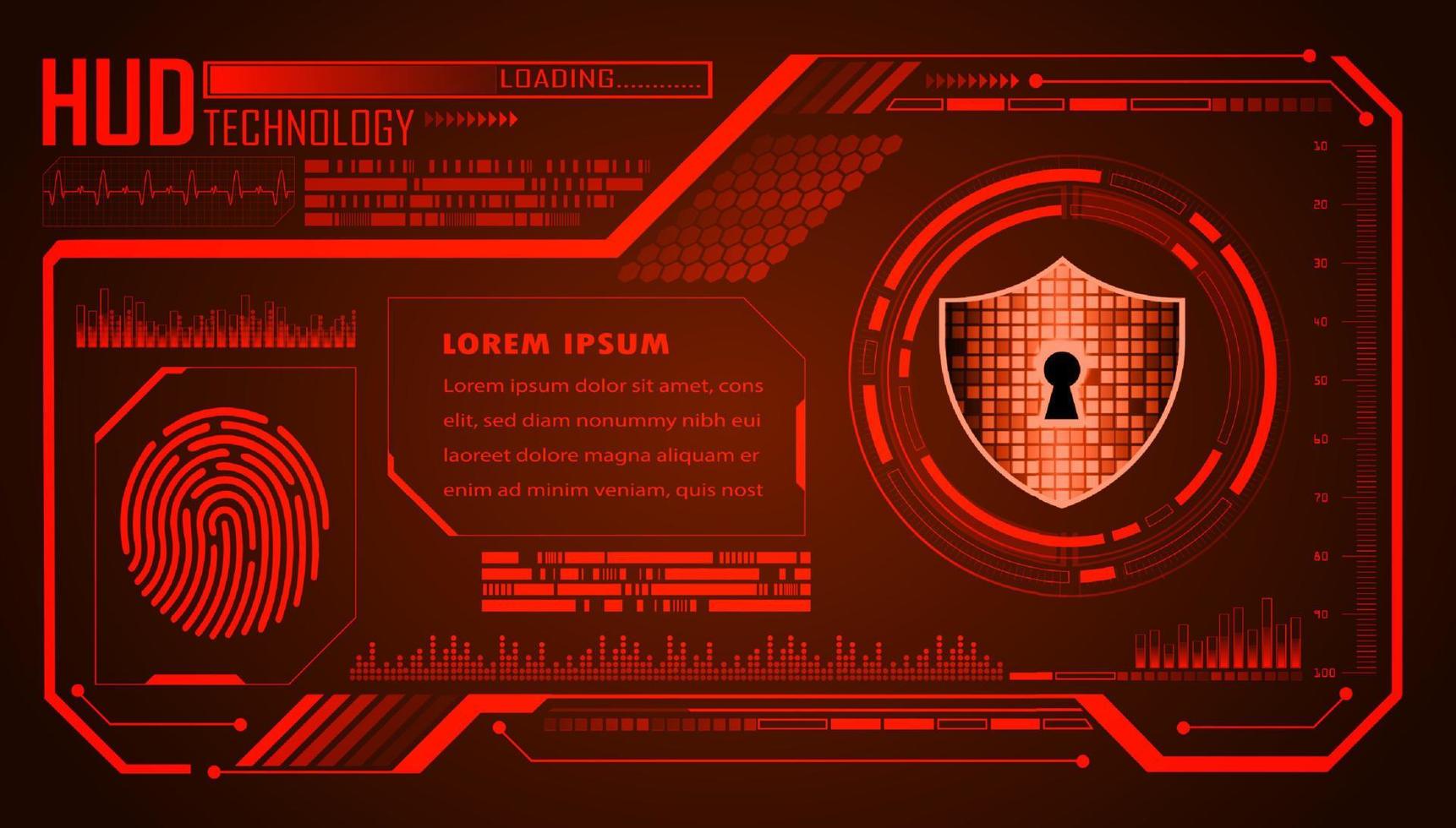 Modern HUD Technology Background vector