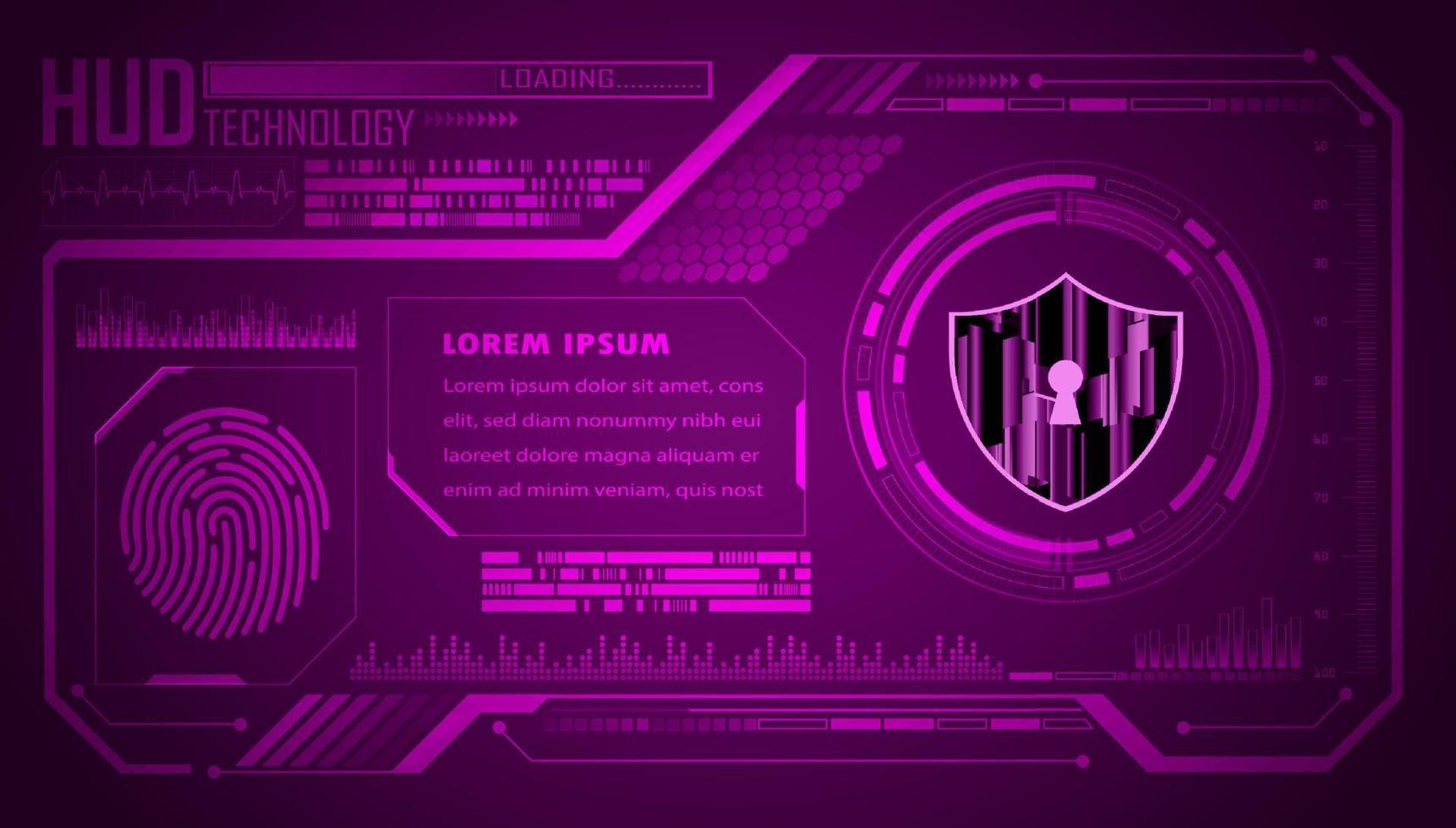 Modern HUD Technology Background vector