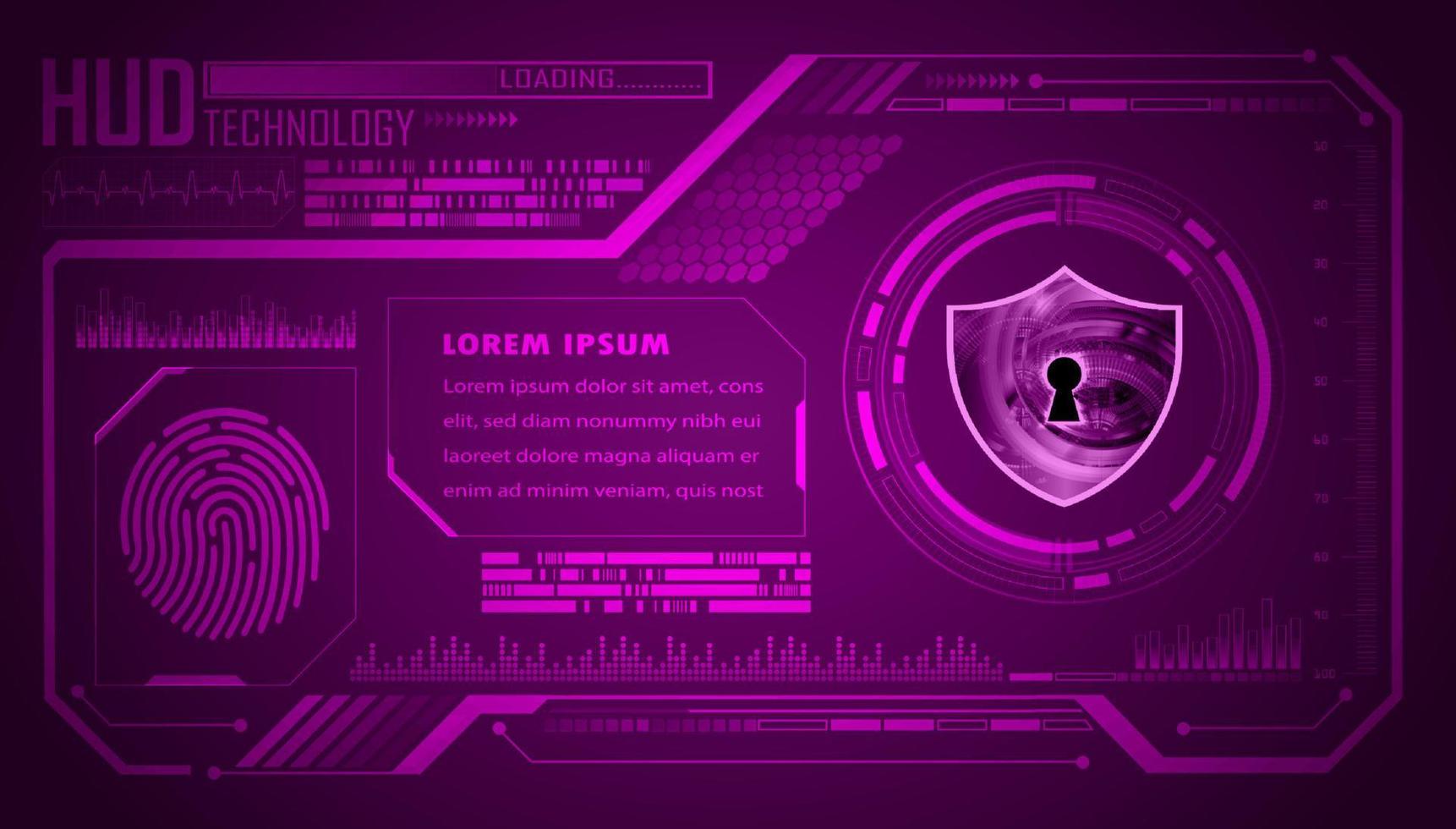 Modern HUD Technology Background vector