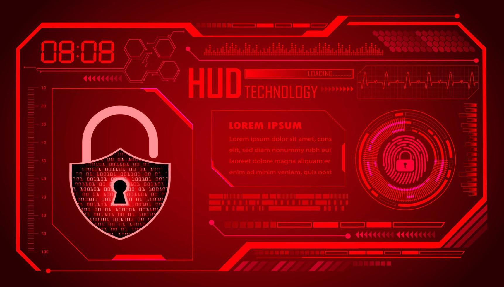 Modern HUD Technology Background vector
