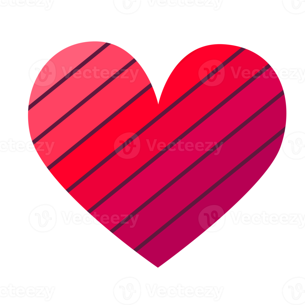 Heart icon. PNG with transparent background.