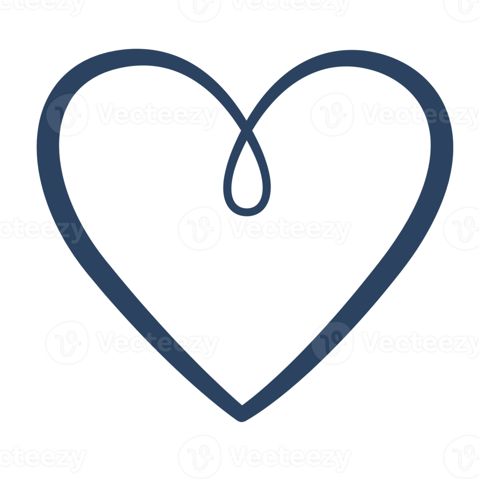 Heart icon. PNG with transparent background.