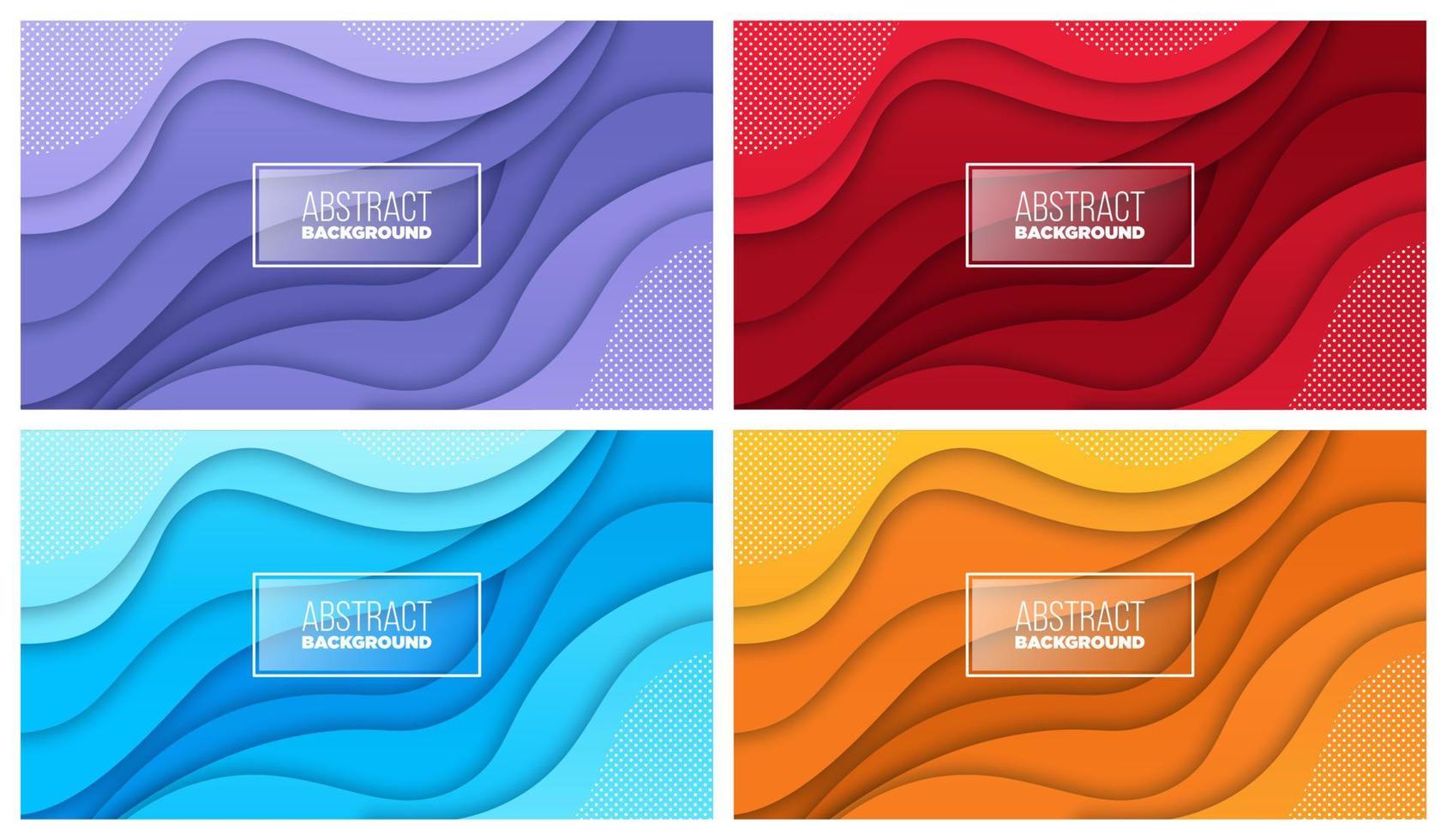 Colorful liquid and geometric background with fluid gradient shapes vector