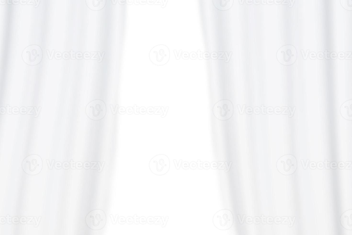Desenfoque abstracto cortinas blancas aislado sobre fondo blanco