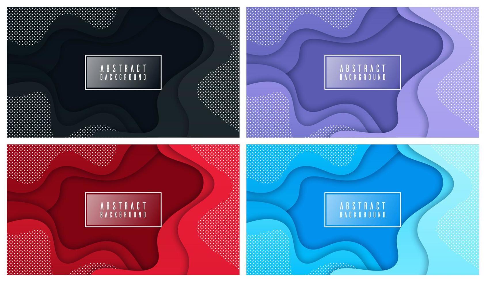 Colorful liquid and geometric background with fluid gradient shapes vector