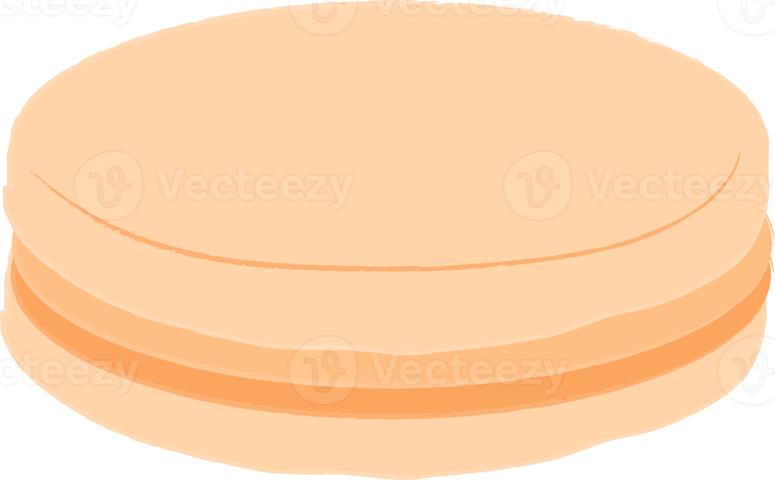 Macarons,  illustration in a cartoon style. Logo for cafes, restaurants, coffee shops, catering. png