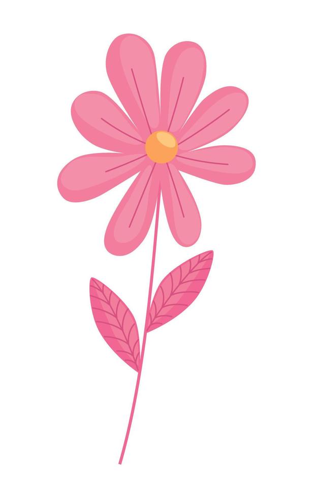 pink flower garden vector