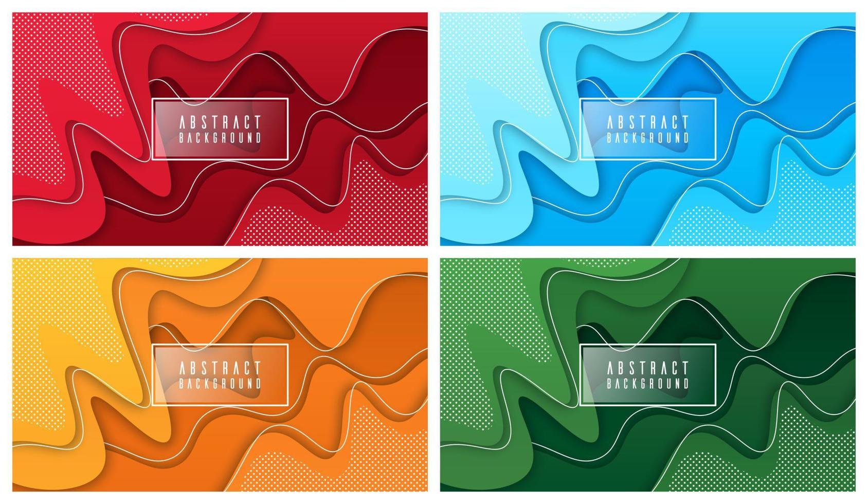 Colorful liquid and geometric background with fluid gradient shapes vector