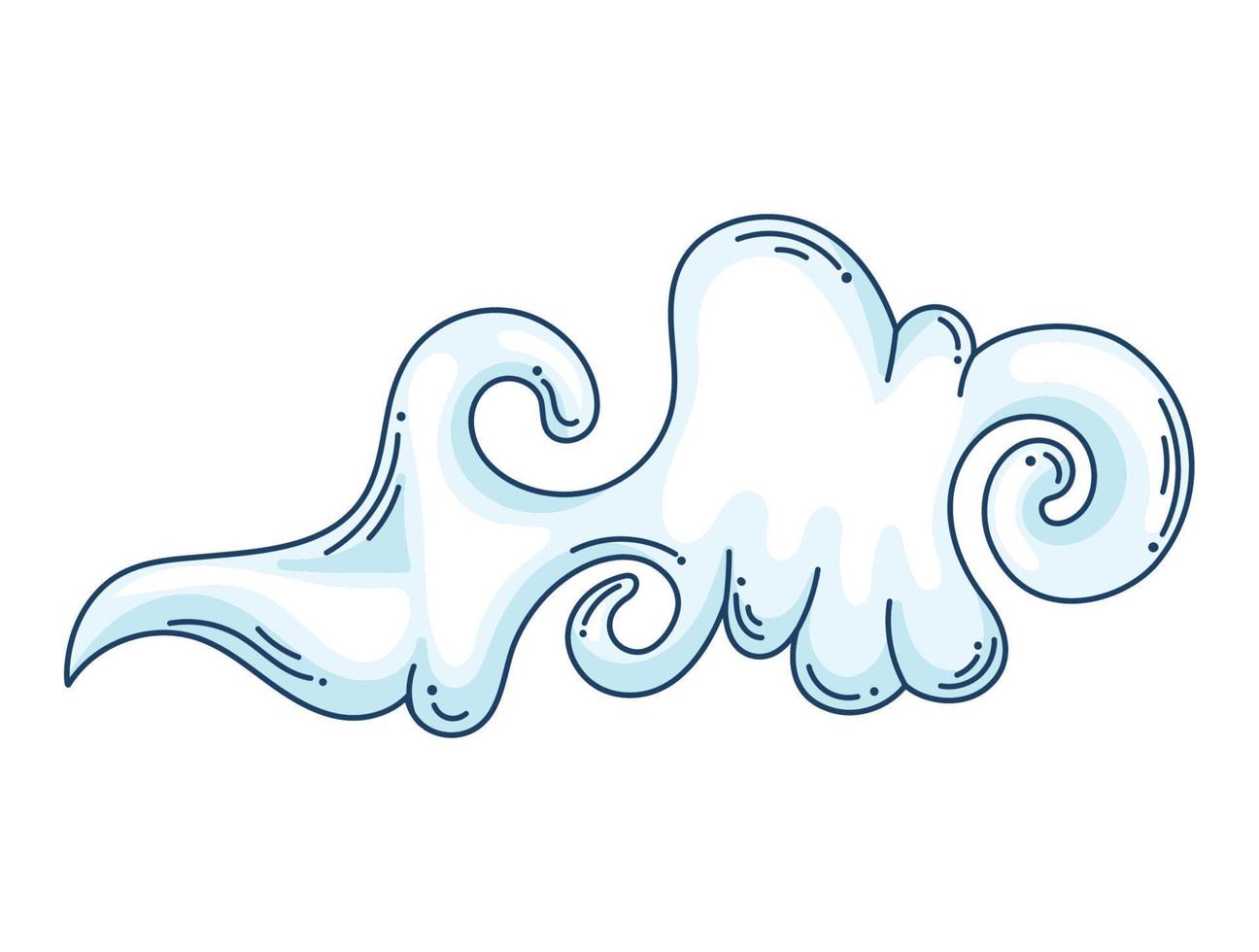 cloud sky asian style vector