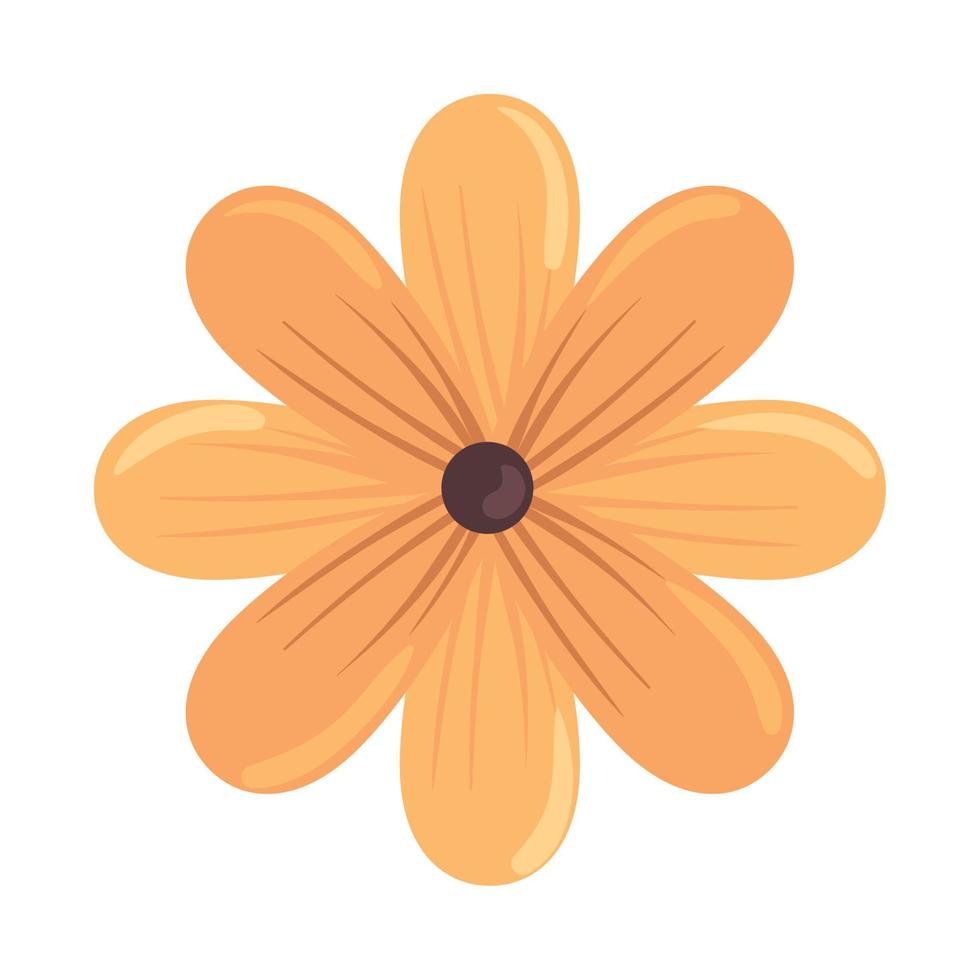 yellow flower garden vector