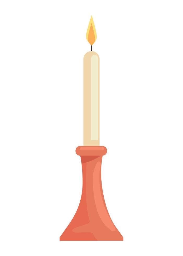 candle in chadelier vector