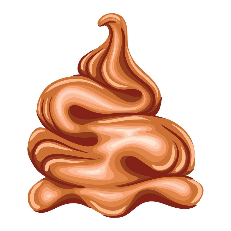 sweet caramel mountain vector
