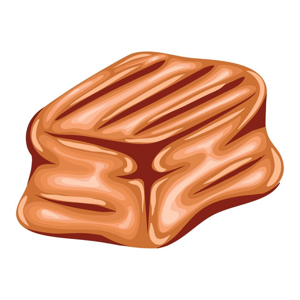 bloque de caramelo dulce vector