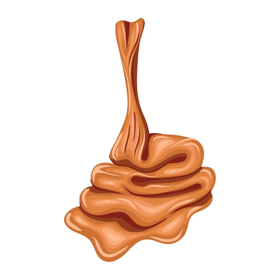 sweet caramel liquid vector