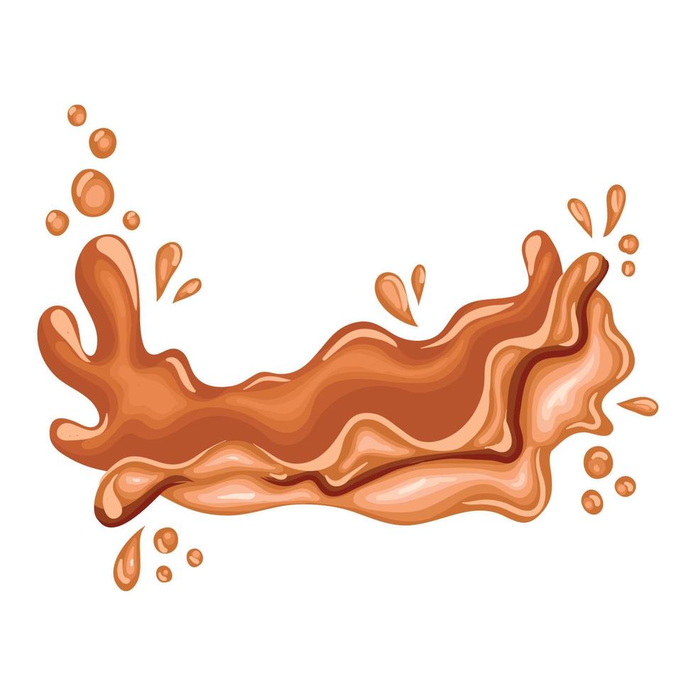 sweet caramel splashing vector