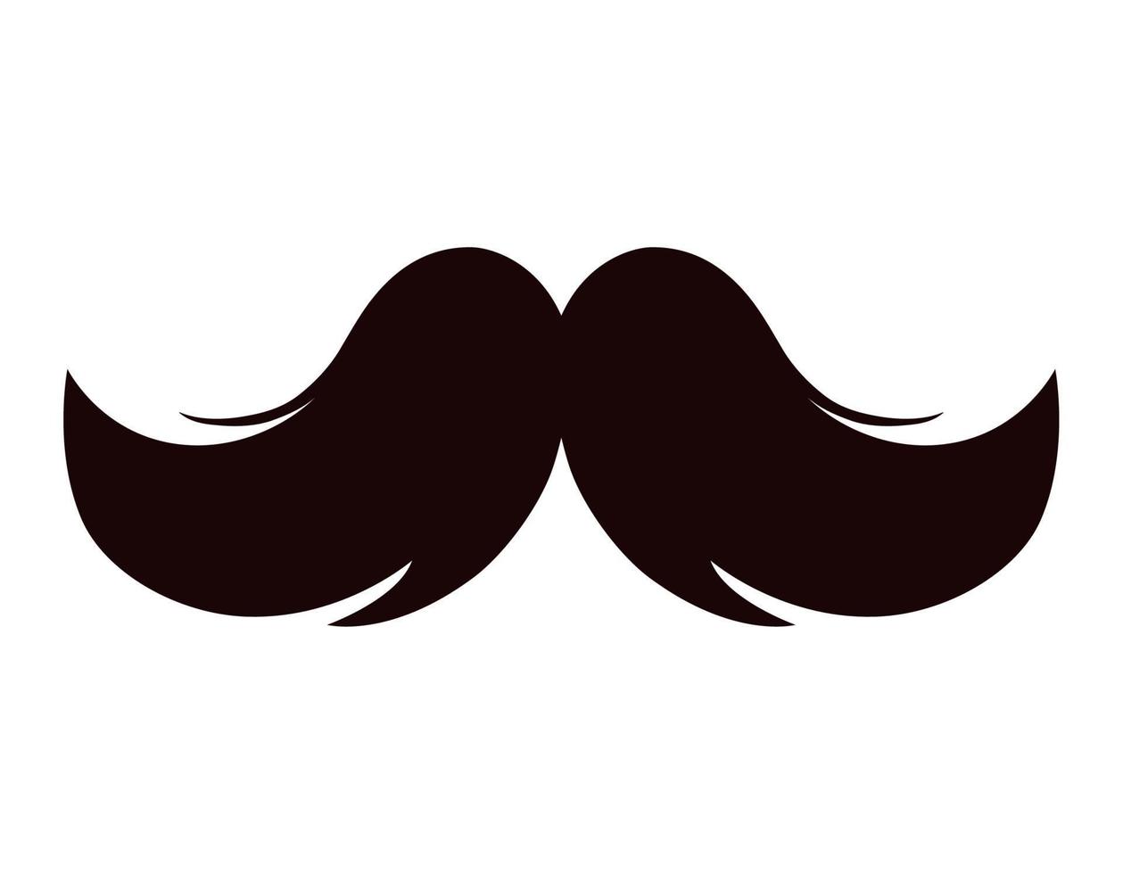 mustache of male vector