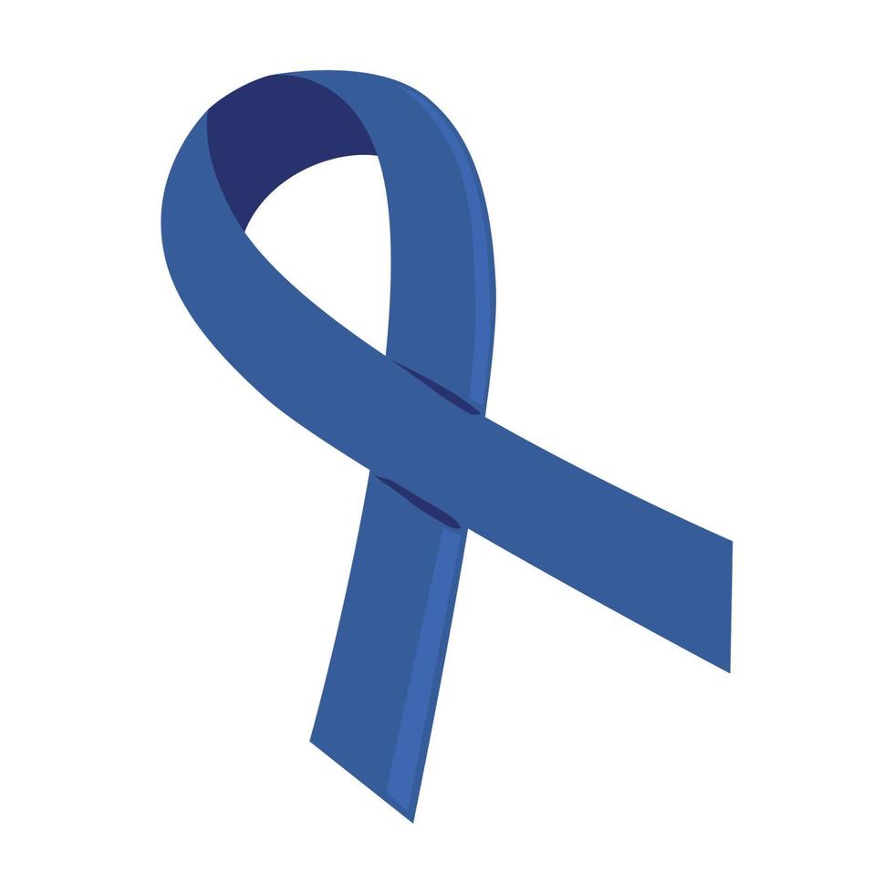 ribbon blue prostate cancer vector