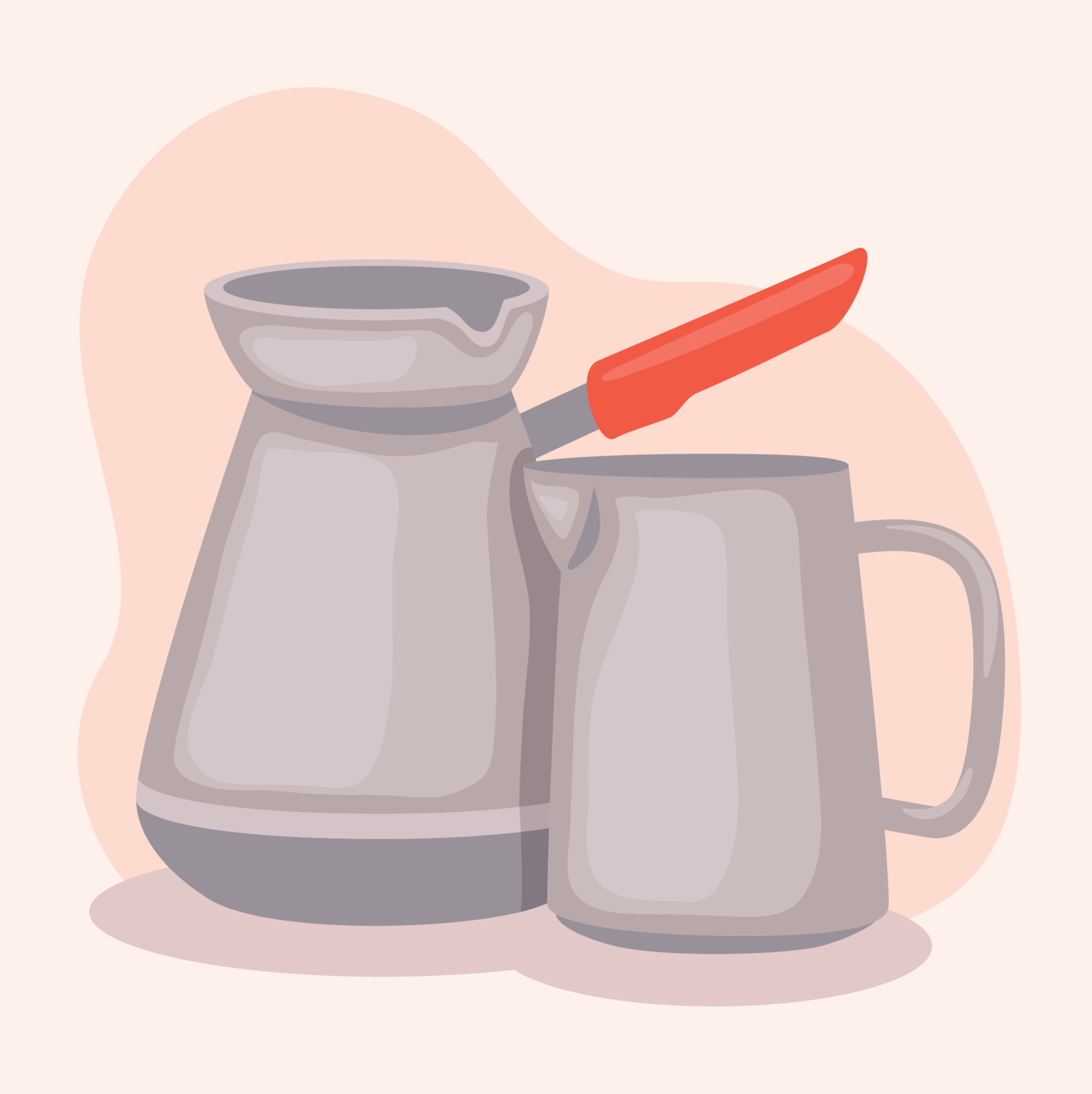 coffee pot and teapot 12592966 Vector Art at Vecteezy