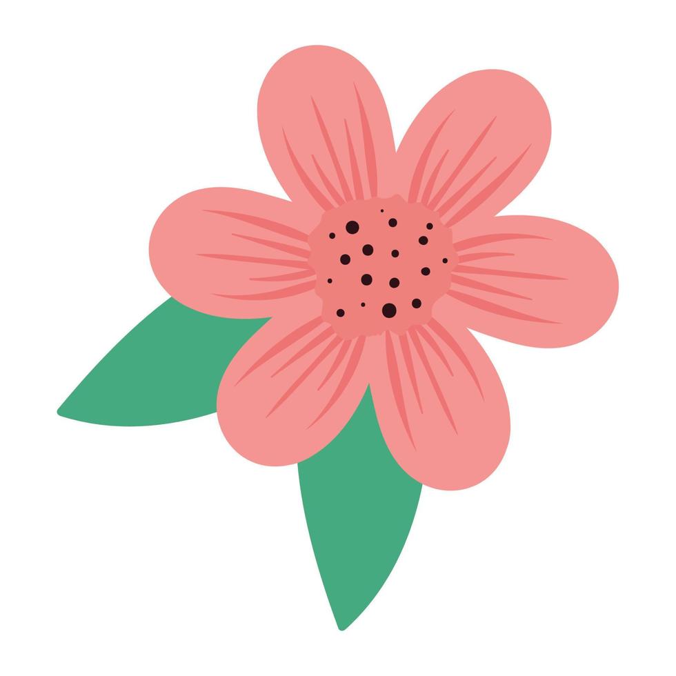 pink flower garden vector