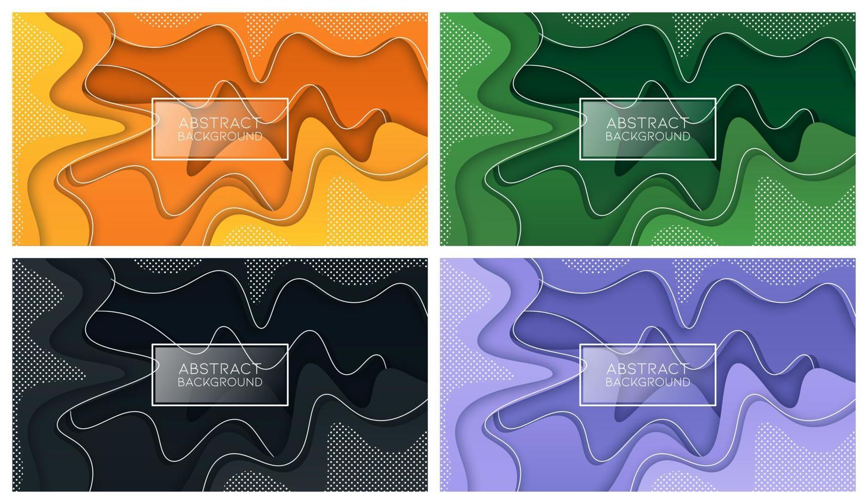 Colorful liquid and geometric background with fluid gradient shapes vector