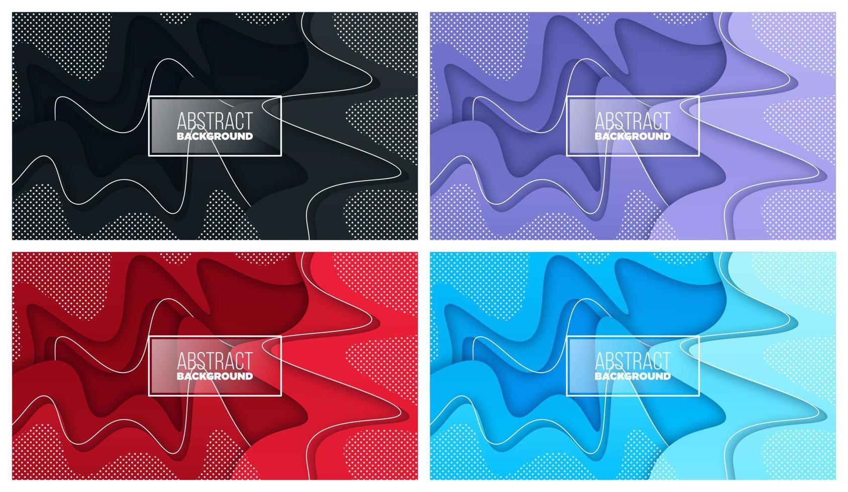 Colorful liquid and geometric background with fluid gradient shapes vector