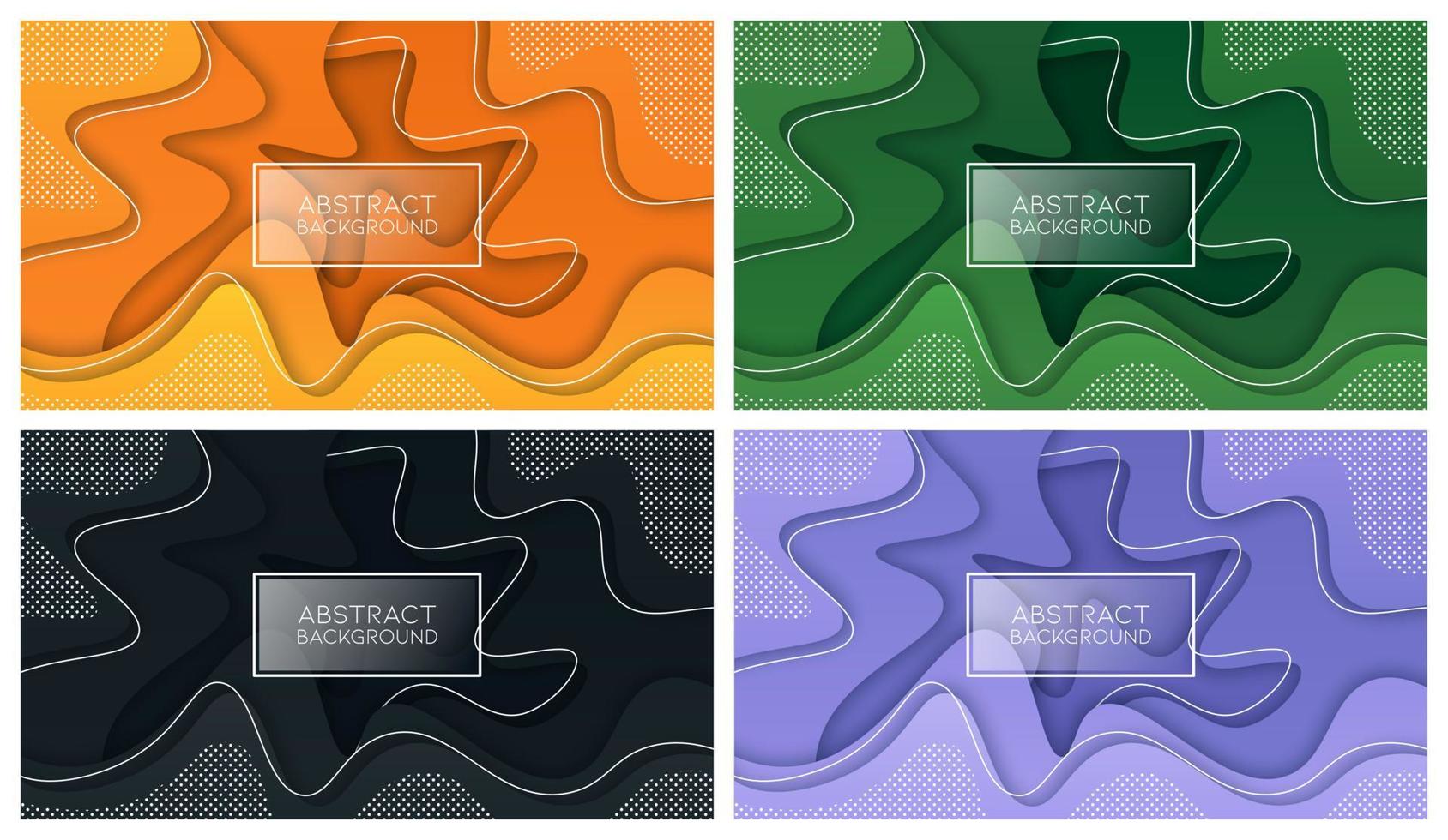 Colorful liquid and geometric background with fluid gradient shapes vector