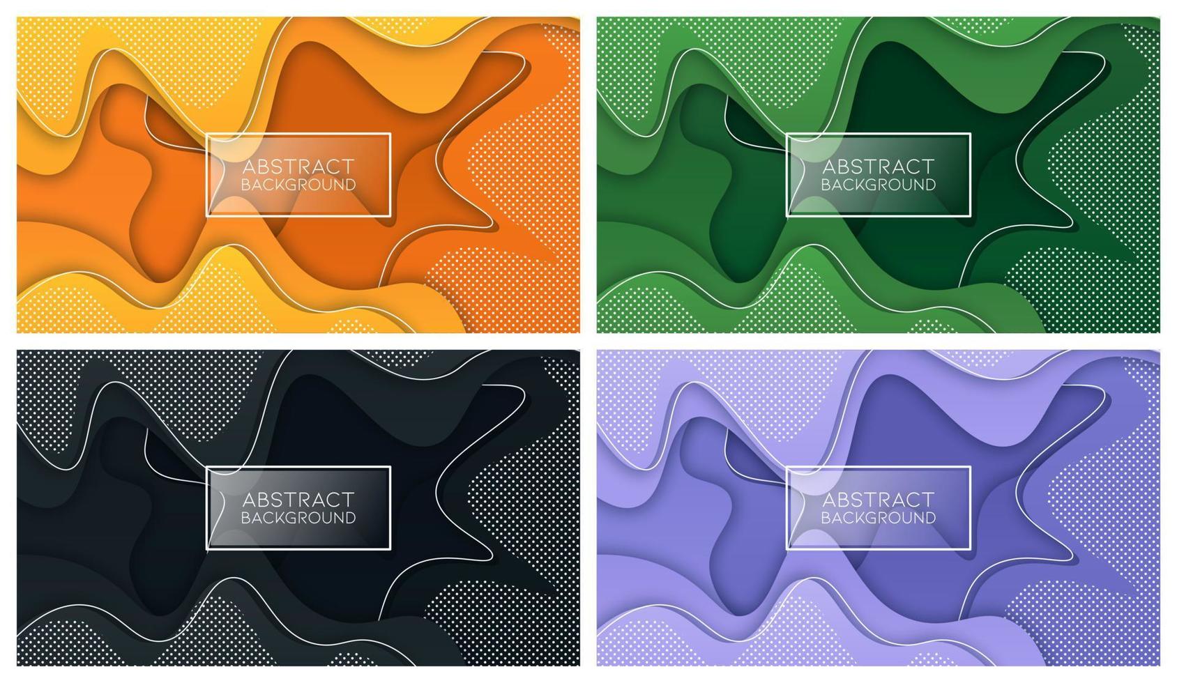 Colorful liquid and geometric background with fluid gradient shapes vector