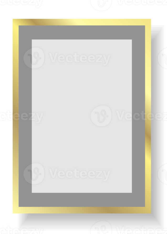 Frame mockup. PNG with shadow and transparent background