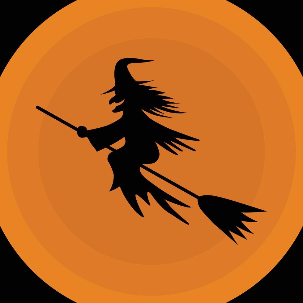 illustration Halloween silhouette poster vector