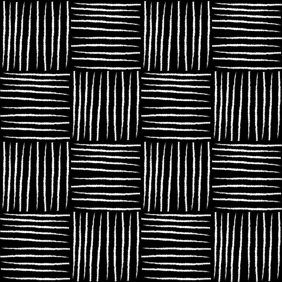 patrón de tejido de cesta de vector abstracto blanco y negro