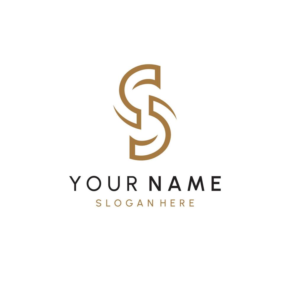 C or C Letter Initial Logo Design, Vector Template