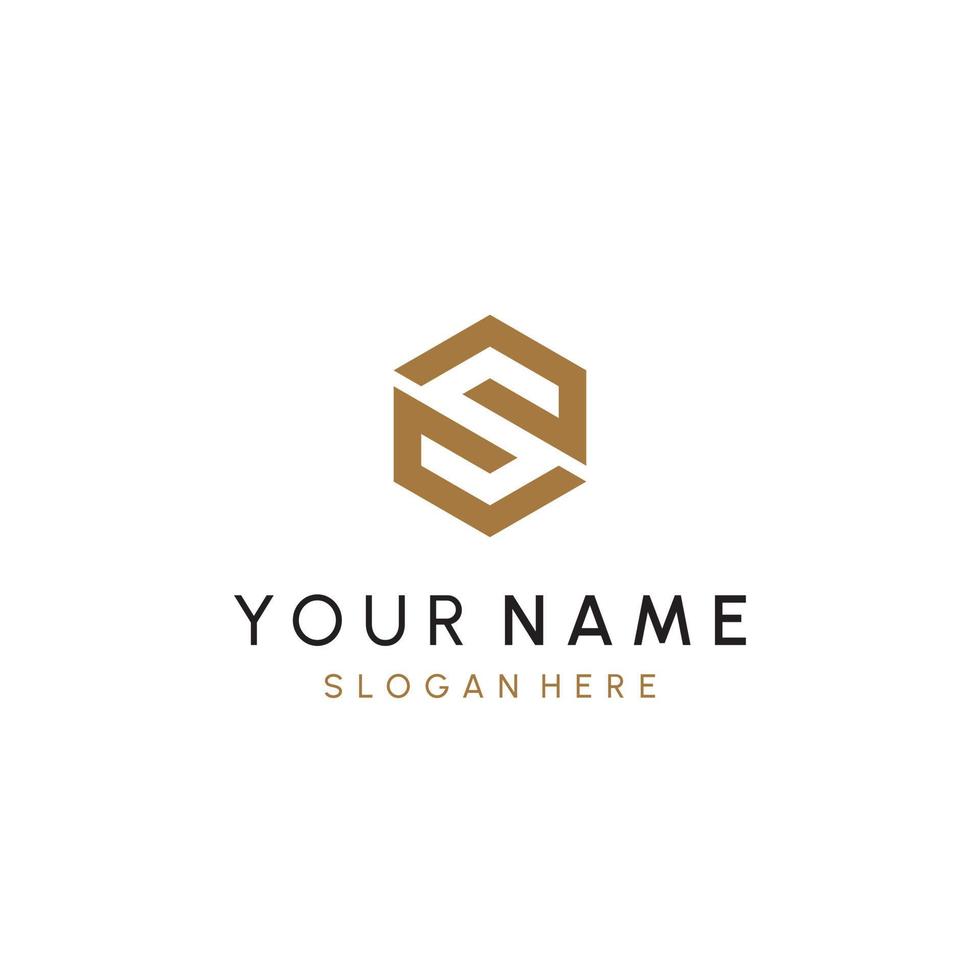 beautiful luxury letter SS monogram in infinity shape, elegant circular letter S and S logo template vector