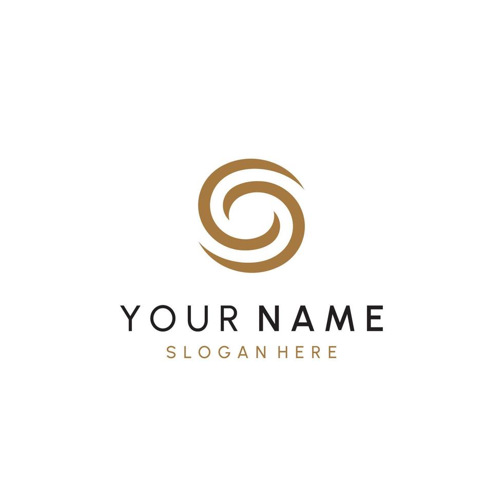 beautiful luxury letter SS monogram in infinity shape, elegant circular letter S and S logo template vector