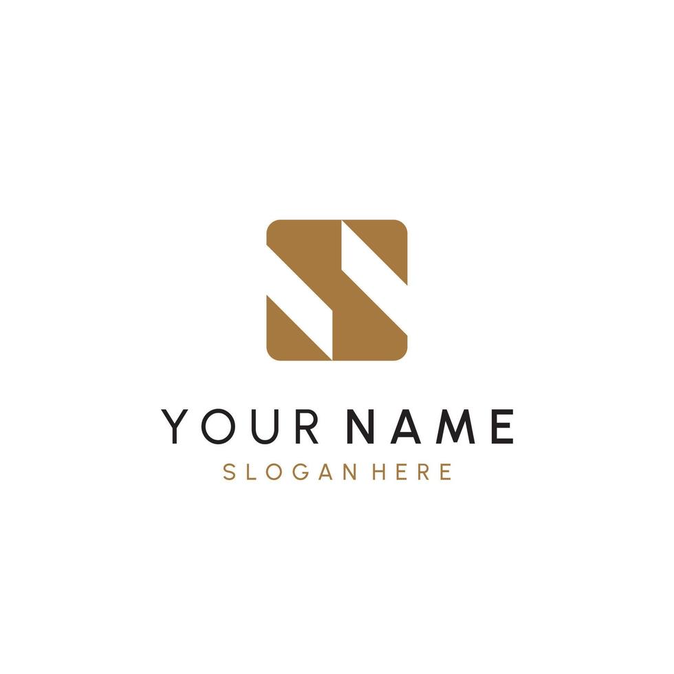 beautiful luxury letter SS monogram in infinity shape, elegant circular letter S and S logo template vector
