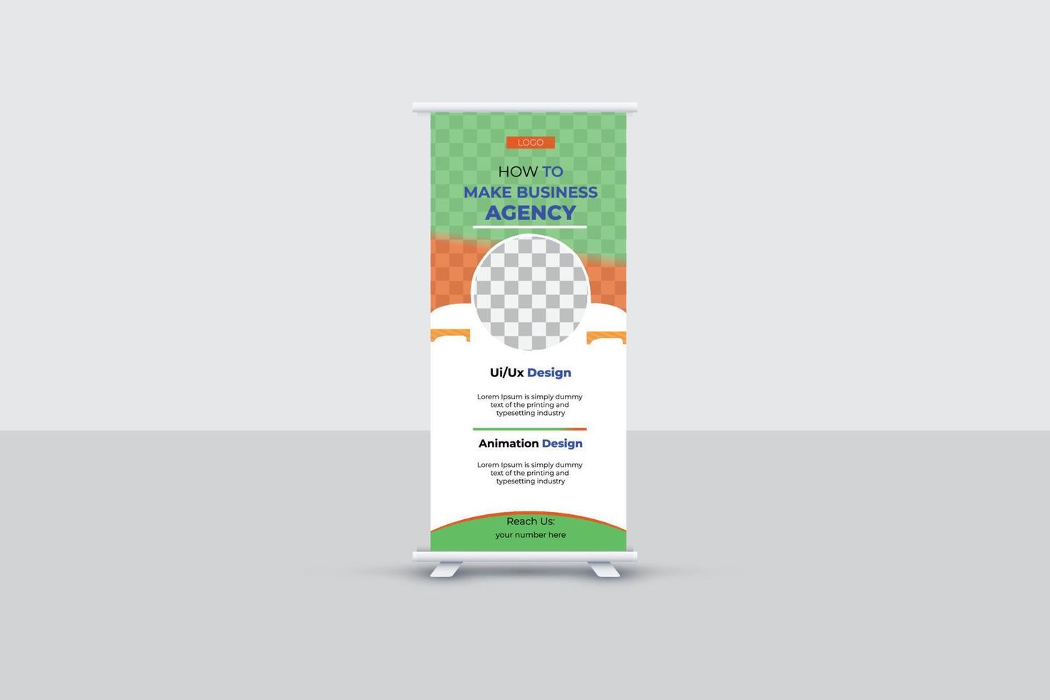 Business Roll Up Banner vector
