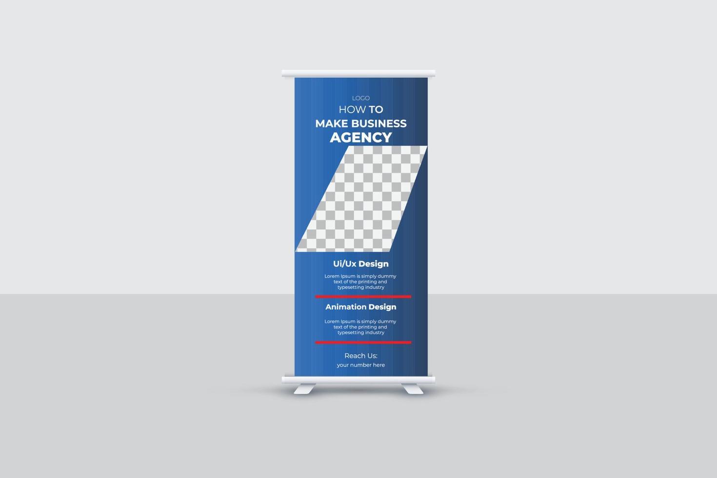 Business Roll Up Banner Design vector