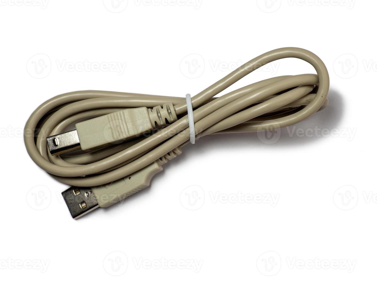 Usb wire. Accessories for technology. Charging cable. photo