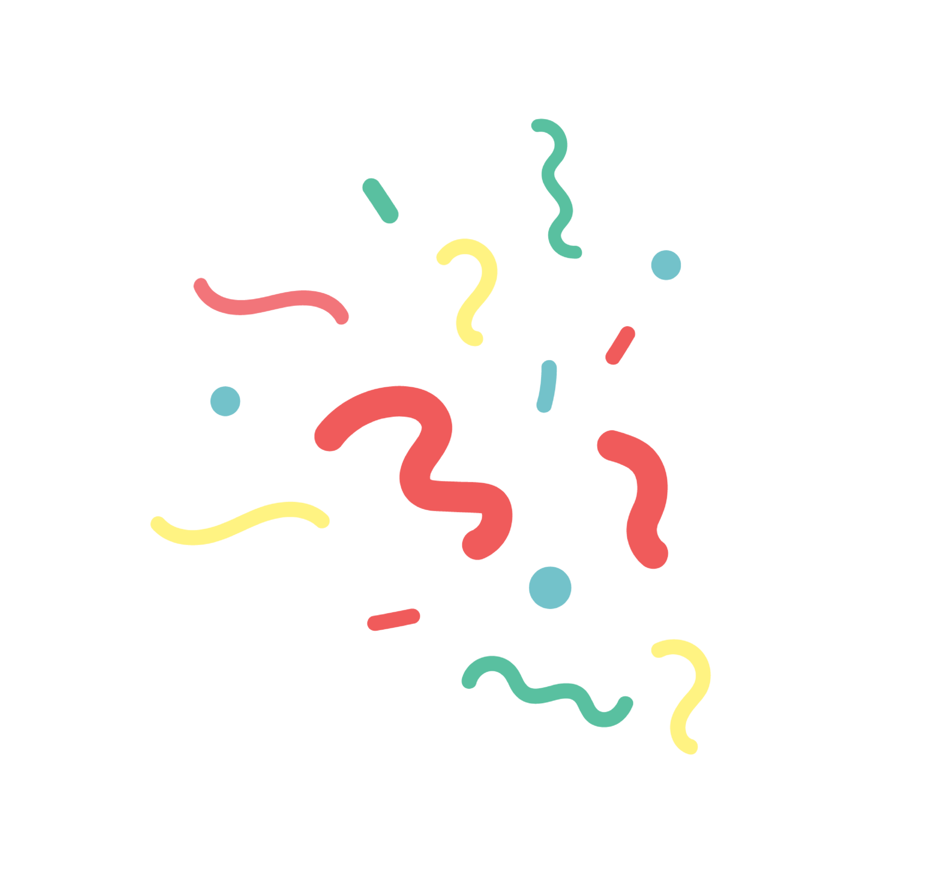 colorful confetti icon 12596280 PNG