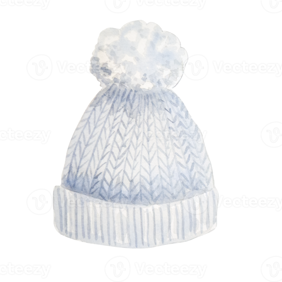 Watercolor knitting hat 12596531 PNG