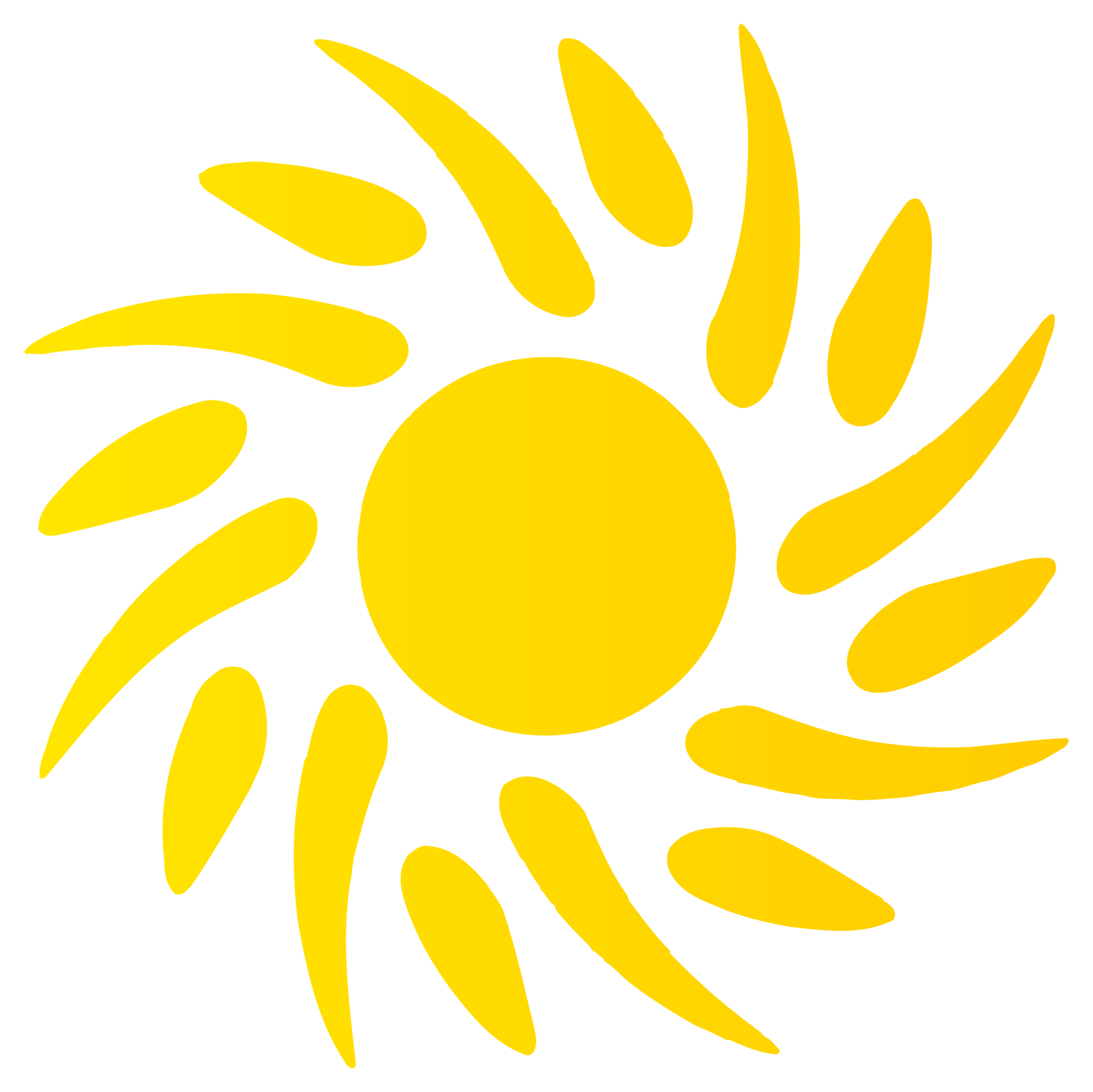 Sun icon in bright yellow color. PNG with transparent background ...