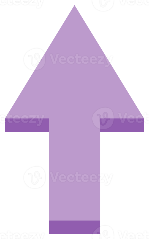 Up arrow simple symbol. PNG with transparent background.