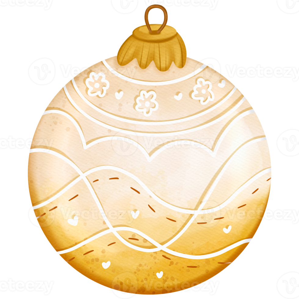 weihnachtskugel, weihnachtsdekoration, weihnachtsverzierungsaquarellillustration png