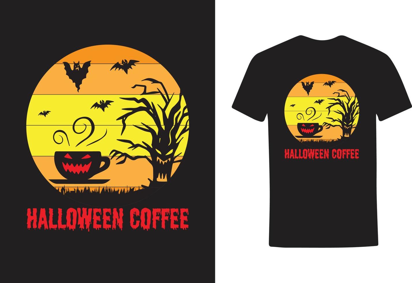 diseño de camiseta de halloween vector