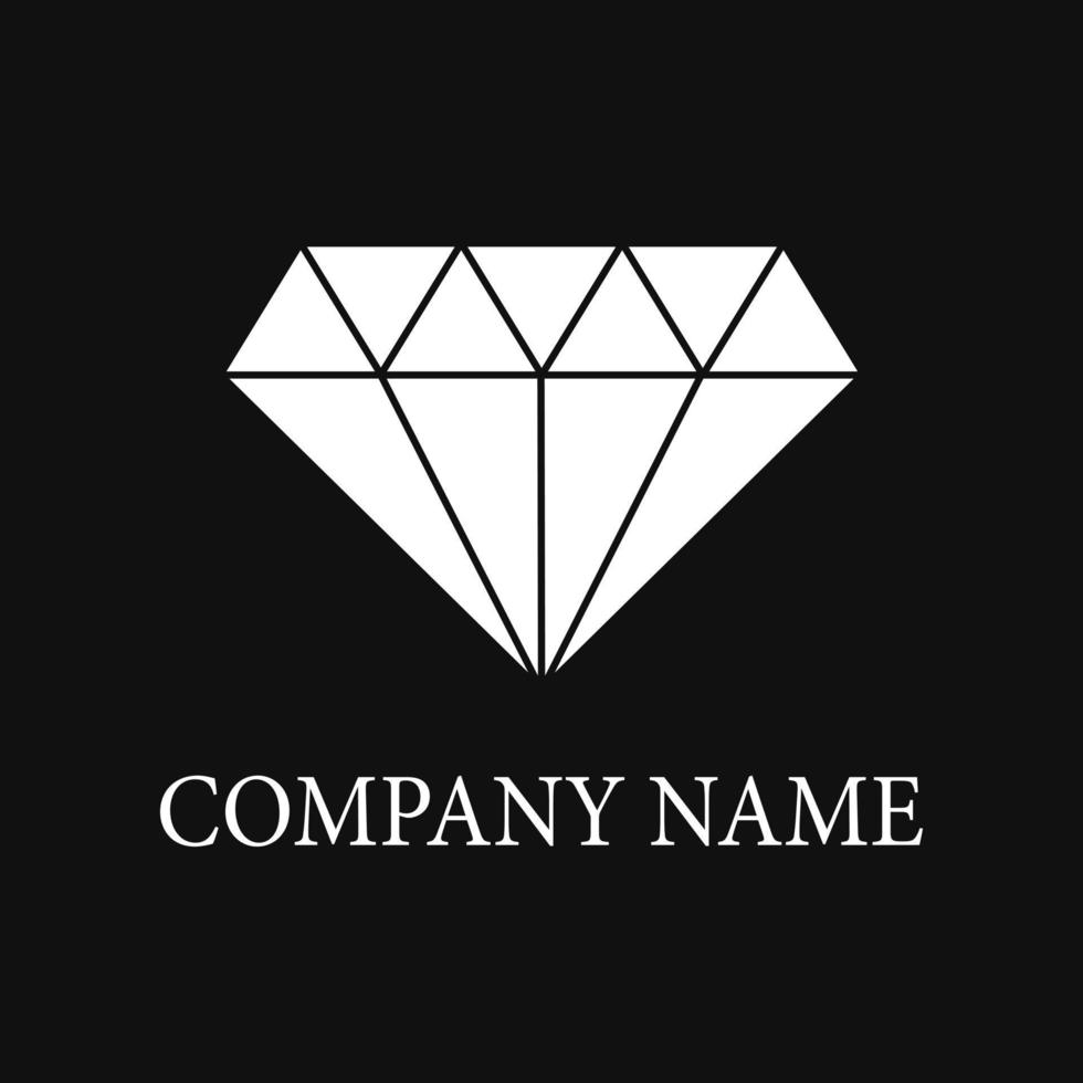 plantilla de logotipo de diamante. ilustración vectorial vector