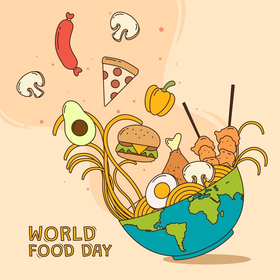 World Food Day Celebration vector