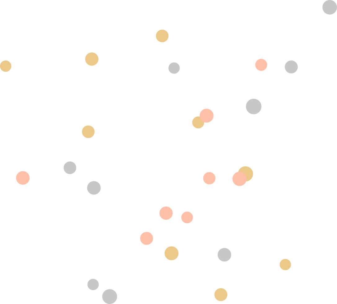 Abstract speckles Dots Shapes element png