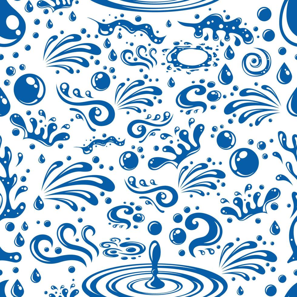 Seamless Water Drop Pattern vector