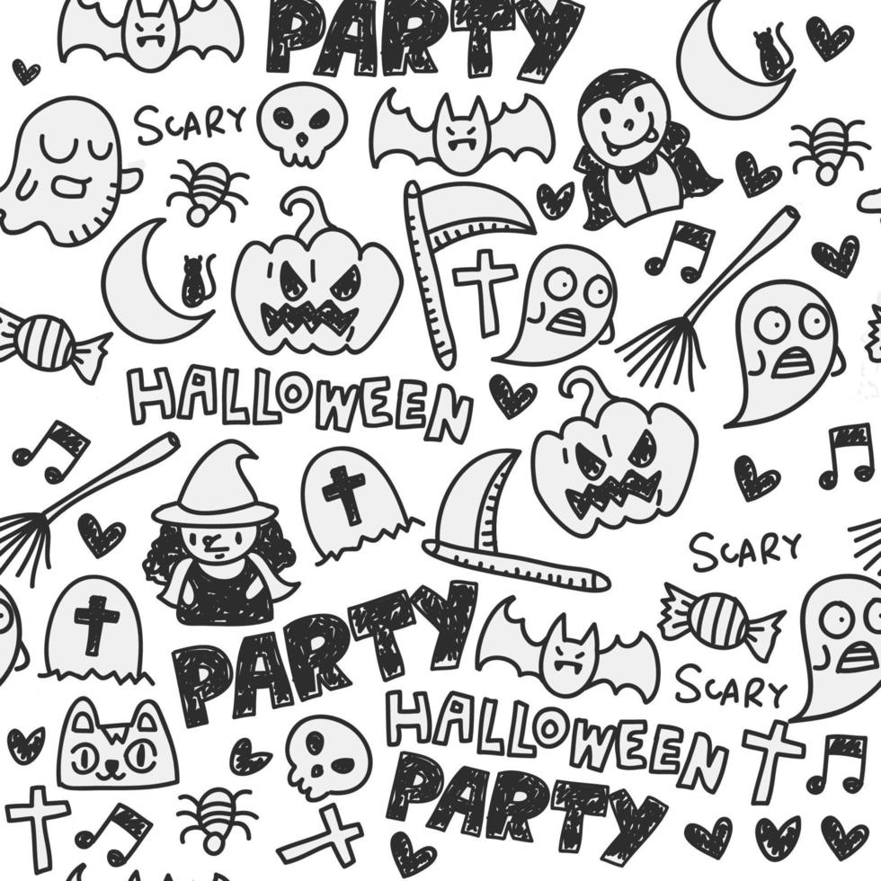 Seamless Halloween Pattern 03 vector