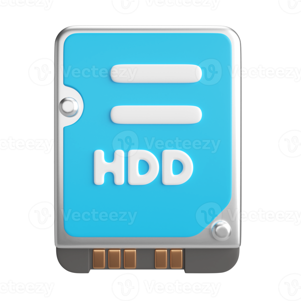 HDD 3D Illustration Icon png